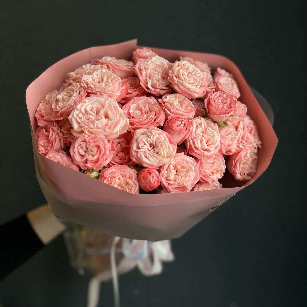 Букет из сортовой, пионовидной, кустовой розы